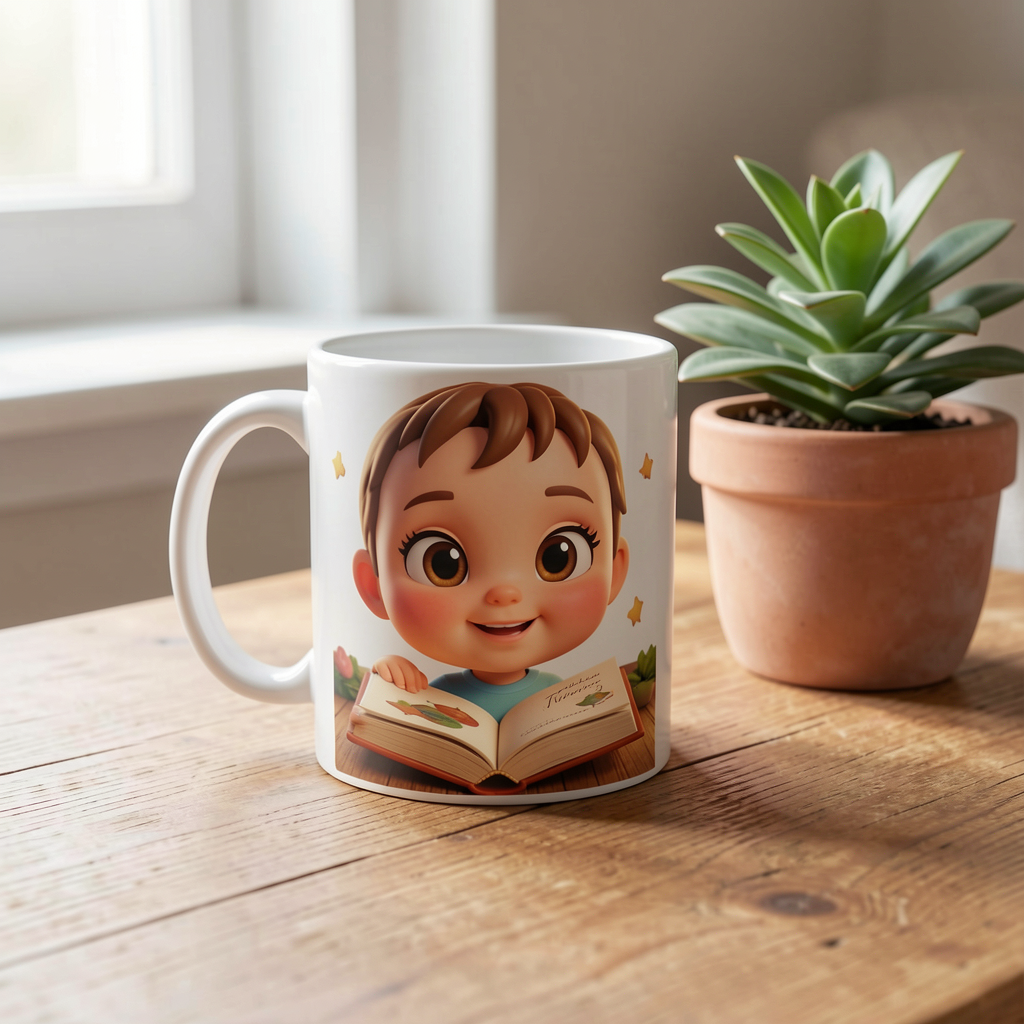 Custom 3D Baby Portrait Mug — Personalized Keepsake